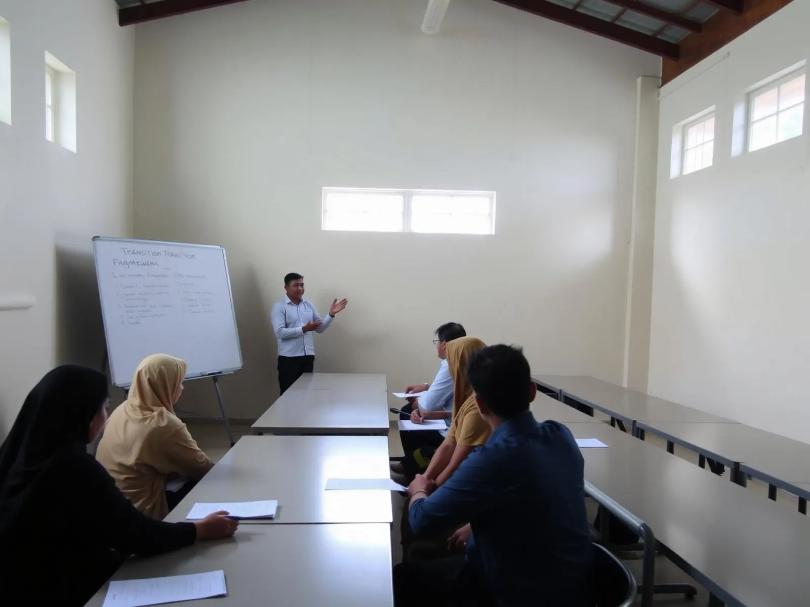 Training session preparing local actors to take ownership at exit.